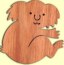 koala wooden fridge magnets