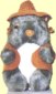 Sitting wombat toy