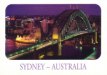Sydney Harbor bridge post card