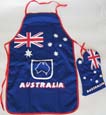 Australia flag apron & mitten set