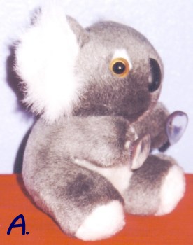 Koala toys with suction on hands