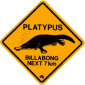 Platypus road signs