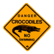 Crocodile refrigerator magnet