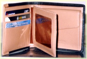 men's wallet with coin purse