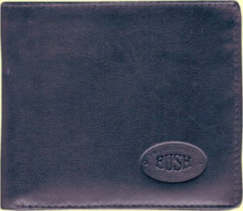 Black wallet kangaroo leather