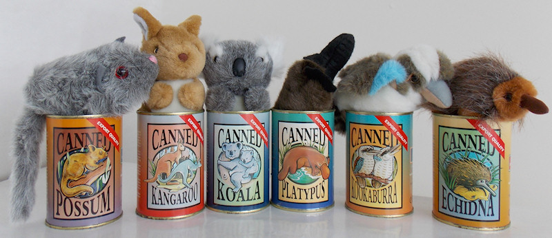 canned stuffed animals